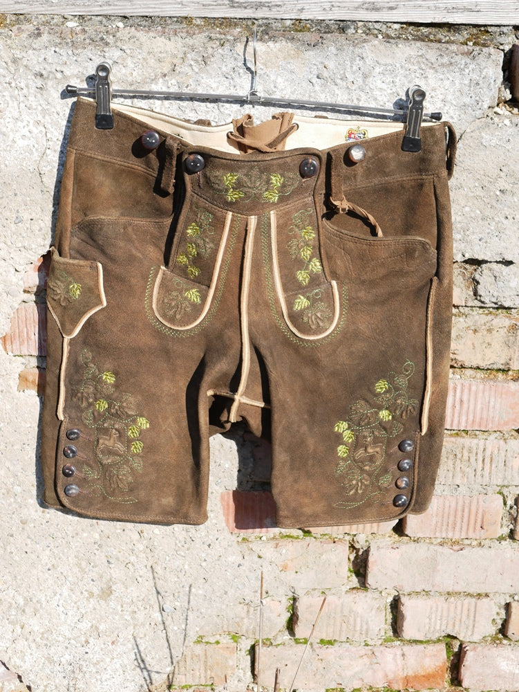 Meindl Lederhose Wolnzach aus Ziegenleder in Bisam – silk&pearls