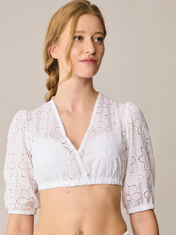 Baumwollbluse / Ivory
