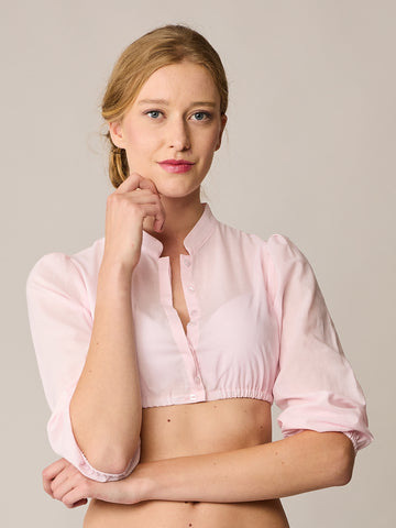 Baumwollbluse / Rosa